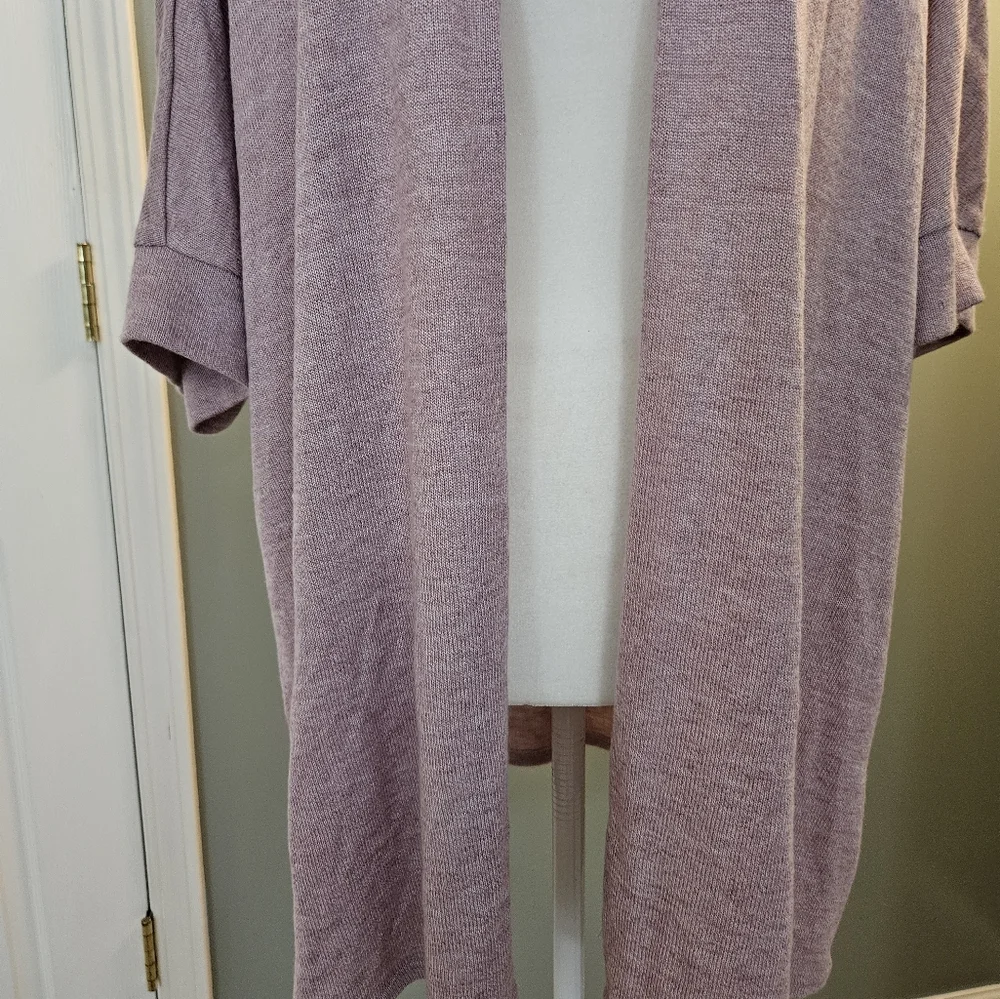Torrid Women's Size 3 Lavender Open-Front Cardigan Sweater Short Sleeved - Picture 5 of 12